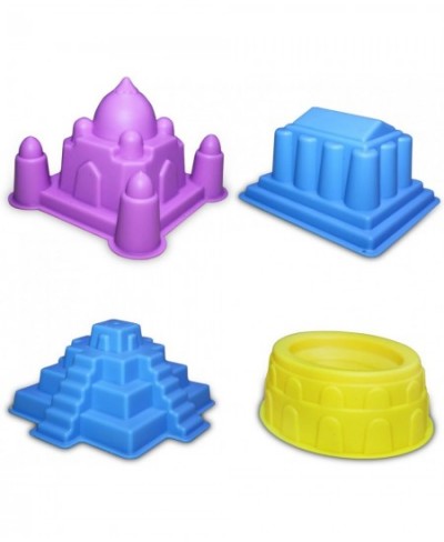 Advanced Building Sand Molds and Tools Kit - Works with All Other Play Sand Brands - 37 Pieces Includes: Castle Bricks and Wa...