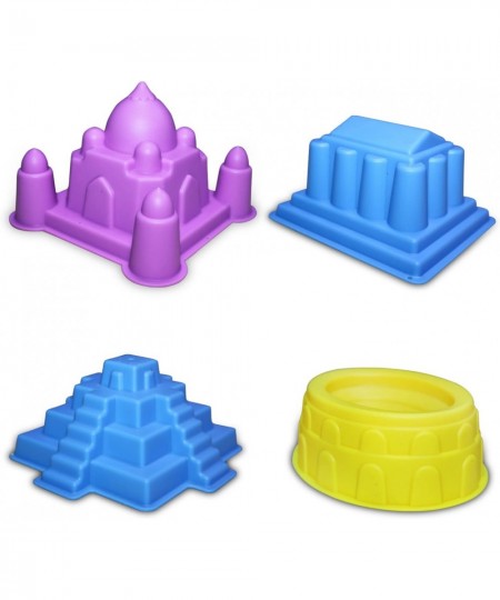 Advanced Building Sand Molds and Tools Kit - Works with All Other Play Sand Brands - 37 Pieces Includes: Castle Bricks and Wa...