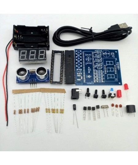 Ultrasonic Ranging Alarm Learn to Solder Electronics Kit for Soldering Practicing DIY Kit with HC-SR04 Ultrasonic Sensor Modu...