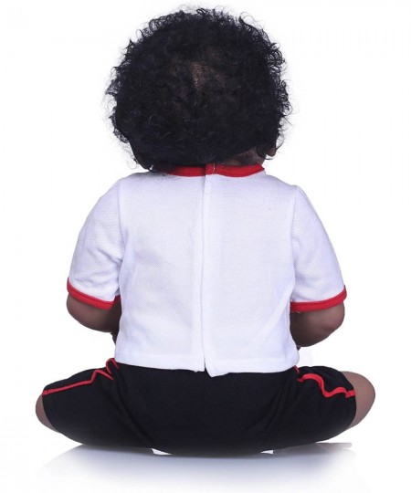 23 inch 57cm Rarely African American Reborn Baby Doll Baby Black Boy Doll Handcrafted in Silicone Vinyl Full Body Toy $119.27...