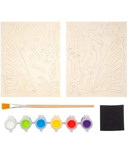 Create + Paint Butterfly 3D Puzzles for Kids Girls and Boys Ages 7 8 9 10 11 12 Year Old. Includes Wooden Model Kit Brush and...