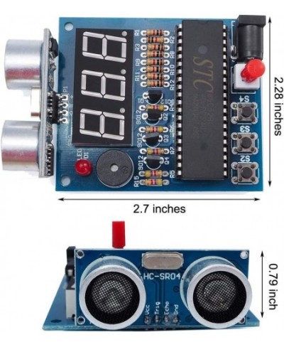 Ultrasonic Ranging Alarm Learn to Solder Electronics Kit for Soldering Practicing DIY Kit with HC-SR04 Ultrasonic Sensor Modu...