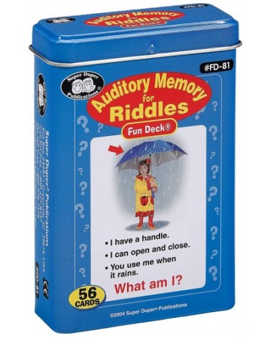 | Auditory Memory for Riddles Fun Deck | Listening Comprehension Flash Cards | Educational Learning Materials for Children $2...