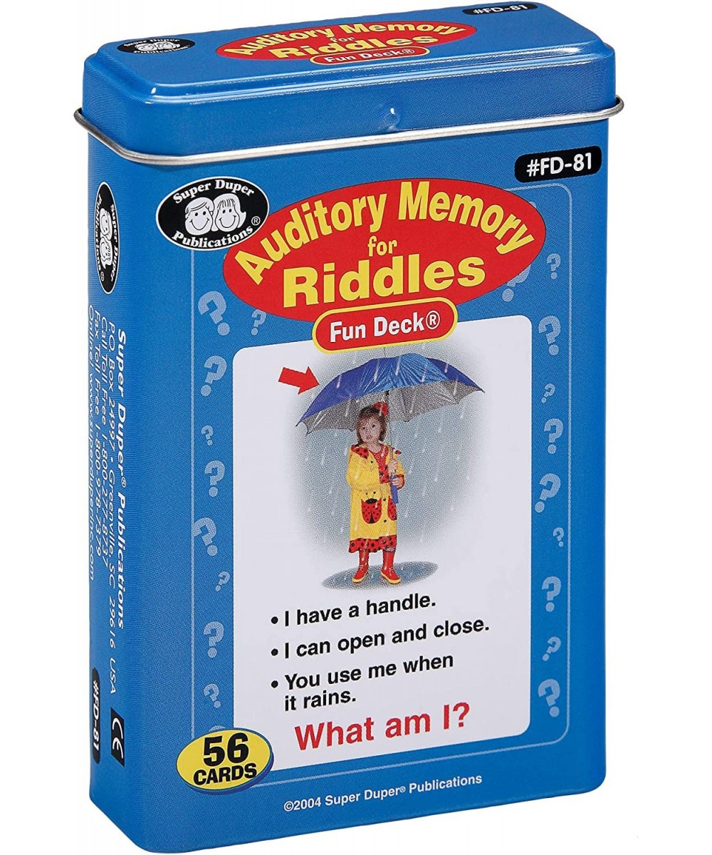 | Auditory Memory for Riddles Fun Deck | Listening Comprehension Flash Cards | Educational Learning Materials for Children $2...