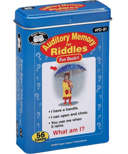 | Auditory Memory for Riddles Fun Deck | Listening Comprehension Flash Cards | Educational Learning Materials for Children $2...