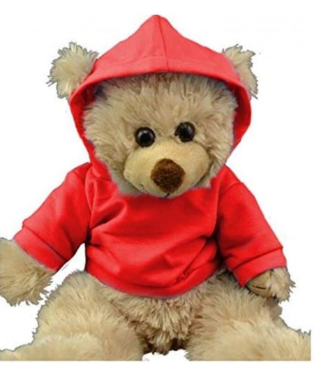 Red Hoodie Tee Teddy Bear Clothes Fits Most 14"-18" Build-a-Bear and Make Your Own Stuffed Animals $23.04 - Stuffed Animal Cl...