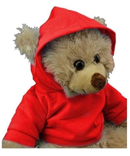 Red Hoodie Tee Teddy Bear Clothes Fits Most 14"-18" Build-a-Bear and Make Your Own Stuffed Animals $23.04 - Stuffed Animal Cl...