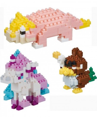 Nanoblocks - 3 Set Bundle - Slowpoke Galarian Farfetch'd and Galarian Ponyta - Adjustable Pokemon Characters (Japan Import) $...