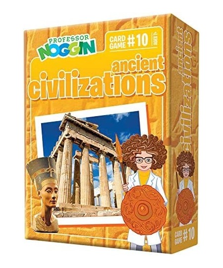 Professor Noggin's Ancient Civilizations Trivia Card Game - an Educational Trivia Based Card Game for Kids - Trivia True or F...