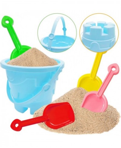 7 Pcs Kids Beach Toys Set 2 Pcs Sand Buckets with 5 Pcs Sand Shovels Colorful Sand Pail Set for Kids Boys and Girls $18.13 - ...