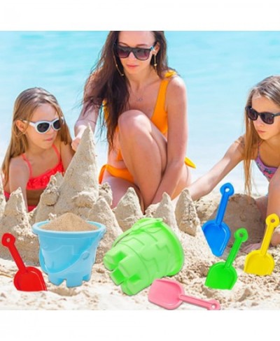 7 Pcs Kids Beach Toys Set 2 Pcs Sand Buckets with 5 Pcs Sand Shovels Colorful Sand Pail Set for Kids Boys and Girls $18.13 - ...