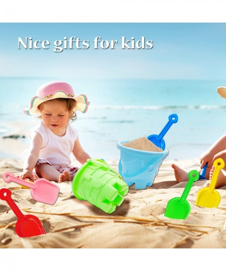 7 Pcs Kids Beach Toys Set 2 Pcs Sand Buckets with 5 Pcs Sand Shovels Colorful Sand Pail Set for Kids Boys and Girls $18.13 - ...