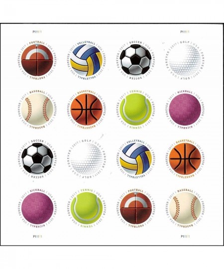 Have a Ball Forever Stamps (1 Sheet of 16 Stamps) $41.33 - Collectible Postage Stamps