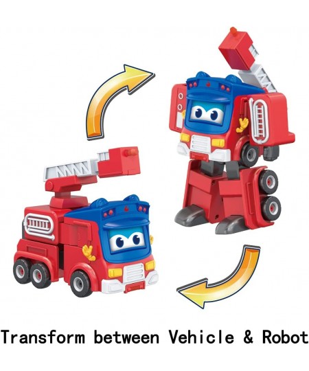 Transforming Toy Vehicles 5” Scale Action Figure Vehicle with 3 Changeable Face Expression Transformable Robot for Boys Girls...