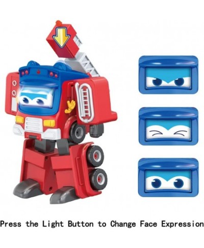 Transforming Toy Vehicles 5” Scale Action Figure Vehicle with 3 Changeable Face Expression Transformable Robot for Boys Girls...