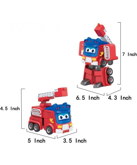 Transforming Toy Vehicles 5” Scale Action Figure Vehicle with 3 Changeable Face Expression Transformable Robot for Boys Girls...