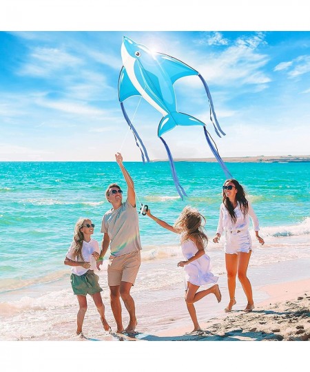 Kite for Kids and Adults Easy to Fly and Assemble with 50 Meters Kite String Large Easy Flyer 51"x45" with 8 Long Tails Begin...