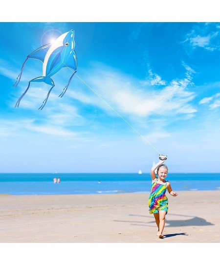 Kite for Kids and Adults Easy to Fly and Assemble with 50 Meters Kite String Large Easy Flyer 51"x45" with 8 Long Tails Begin...