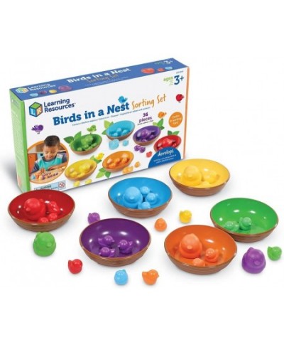 Birds in a Nest Sorting Set Fine Motor Set Color Sorting Set for Toddlers 36 Pieces Ages 3+ $31.92 - Early Development & Acti...