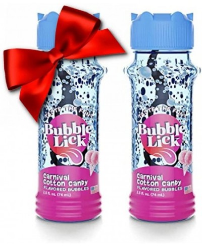 BubbleLick Cotton Candy (2.5 Fl Oz Pack of 2) Edible Bubbles for Kids and Dogs - Premium Natural Flavored Bubble Solution Gre...