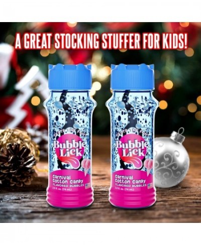 BubbleLick Cotton Candy (2.5 Fl Oz Pack of 2) Edible Bubbles for Kids and Dogs - Premium Natural Flavored Bubble Solution Gre...