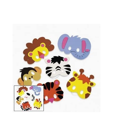 DIY Animal Masks Craft Kit - Makes 12 Foam Masks - Crafts for Kids $22.42 - Craft Kits