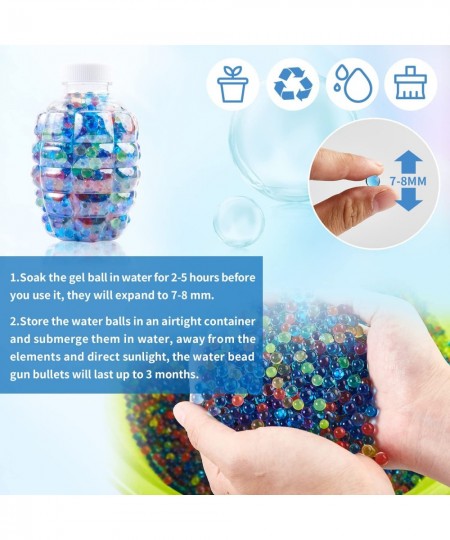 Splatter Ball Gun Automatic Splatterball Gun with Water Beads Ammo Safe Backyard and Outdoor Shooting Game Splat Ball Gun are...