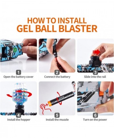 Splatter Ball Gun Automatic Splatterball Gun with Water Beads Ammo Safe Backyard and Outdoor Shooting Game Splat Ball Gun are...