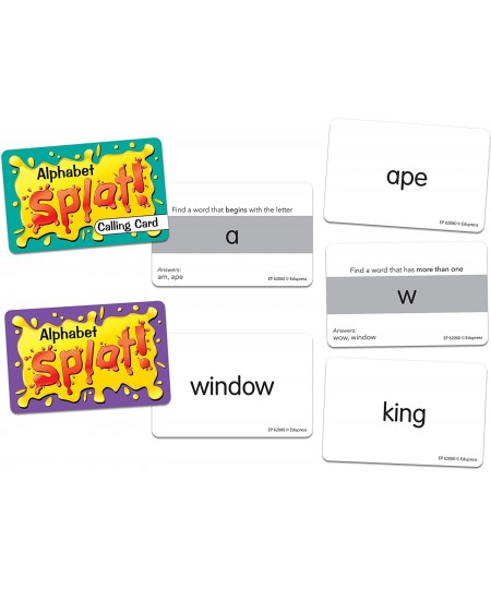 Alphabet Splat Game 6 5/8" x 3 5/8" x 1 1/4 $26.27 - Card Games