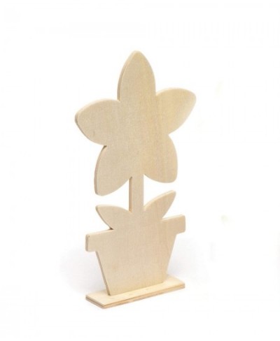 AR264 Wooden Flower Blanks for Kids - Pack of 4 Woodcraft Painting Craft Kits for Kids Art Activities $16.12 - Craft Kits