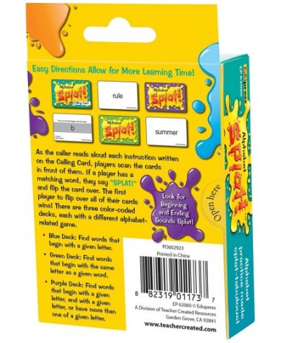 Alphabet Splat Game 6 5/8" x 3 5/8" x 1 1/4 $26.27 - Card Games