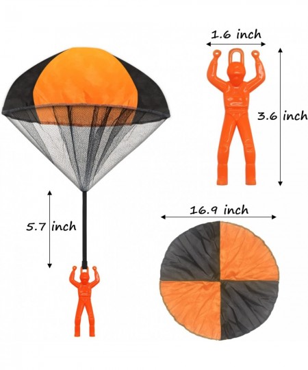 10 Pcs Parachute Toy Tangle Free Throwing Parachute Toys Outdoor Toss It Up Flying Toys for Kids 5 Colors $26.84 - Flying Toys