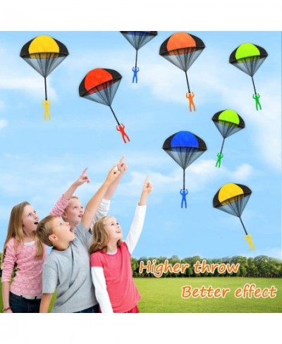 10 Pcs Parachute Toy Tangle Free Throwing Parachute Toys Outdoor Toss It Up Flying Toys for Kids 5 Colors $26.84 - Flying Toys