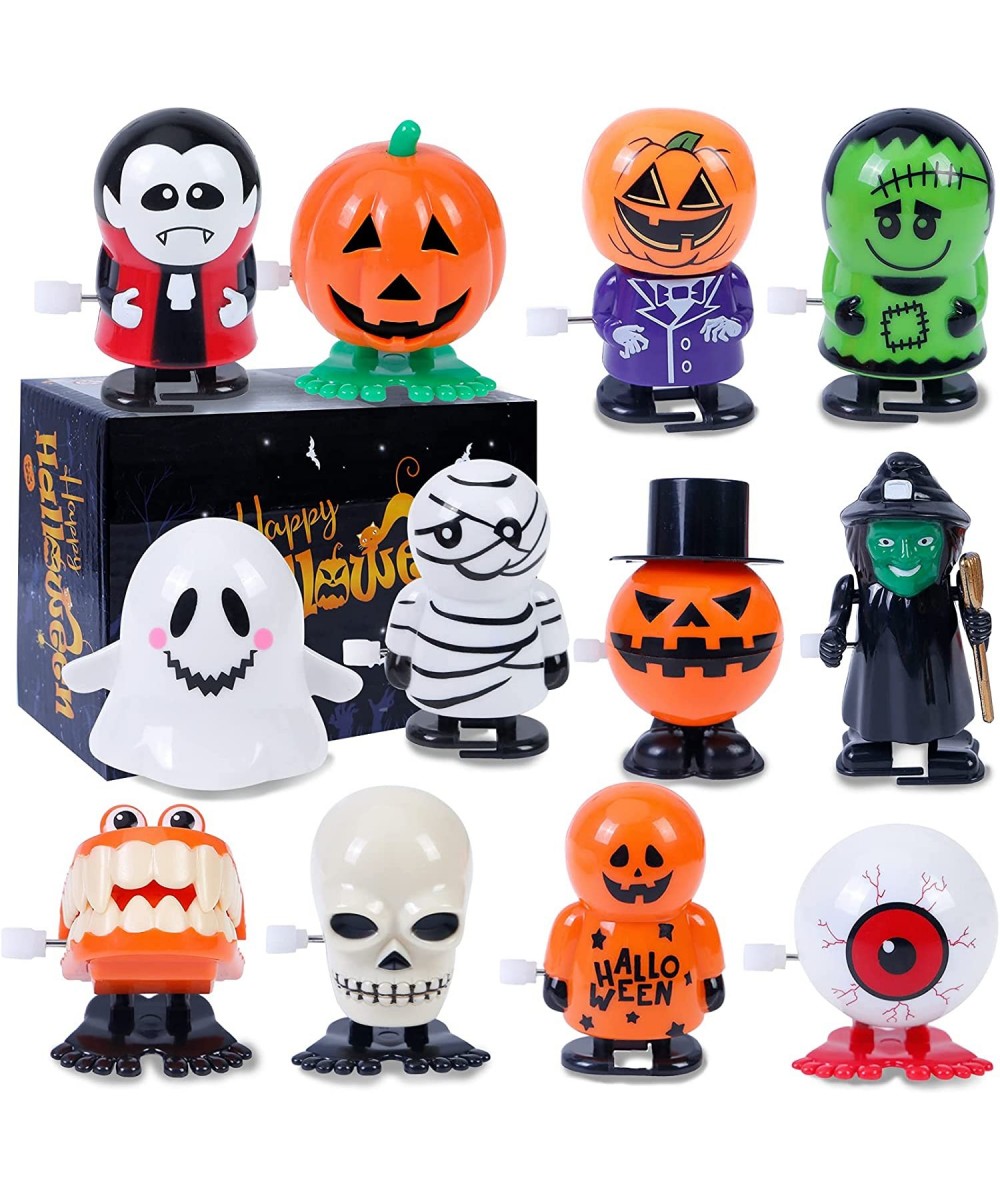 Halloween Wind Up Toys for Kids 12 PCS Halloween Party Favors Assorted Small Funny Jumping and Walking Clockwork Toys for Gif...