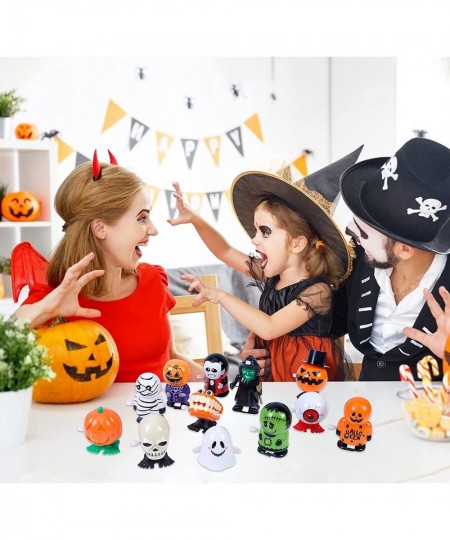 Halloween Wind Up Toys for Kids 12 PCS Halloween Party Favors Assorted Small Funny Jumping and Walking Clockwork Toys for Gif...