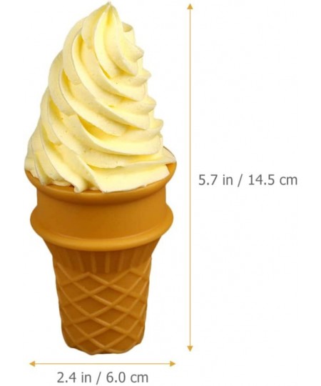 Fake Ice Cream Plastic Ice Cream Model Ice Cream Cone Model Toy Simulation Food Fake Food Decorations Summer Photography Prop...