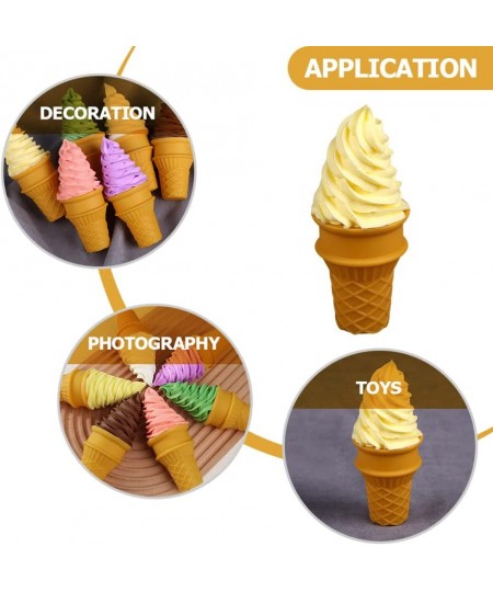 Fake Ice Cream Plastic Ice Cream Model Ice Cream Cone Model Toy Simulation Food Fake Food Decorations Summer Photography Prop...