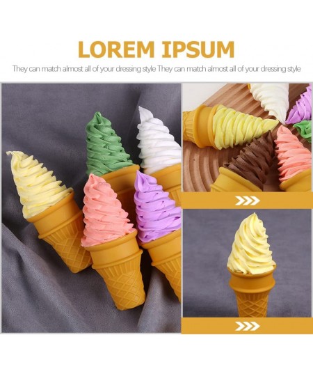 Fake Ice Cream Plastic Ice Cream Model Ice Cream Cone Model Toy Simulation Food Fake Food Decorations Summer Photography Prop...