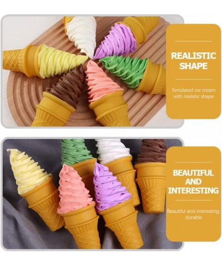 Fake Ice Cream Plastic Ice Cream Model Ice Cream Cone Model Toy Simulation Food Fake Food Decorations Summer Photography Prop...