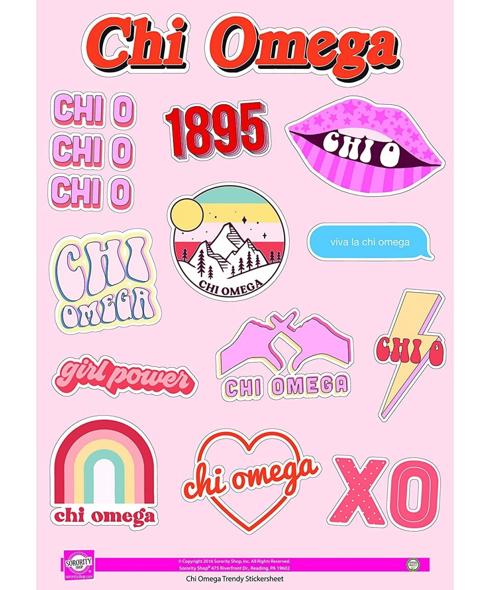 Chi Omega - Sticker Sheet - Girl Power $18.79 - Kids' Stickers