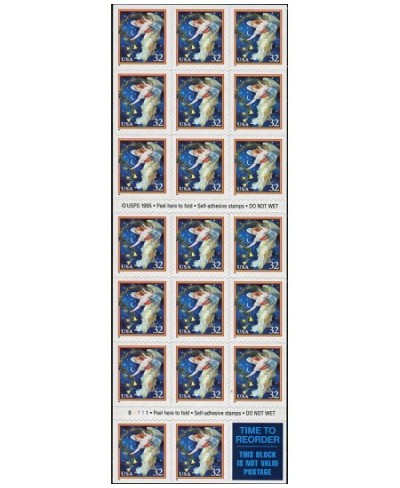 Midnight Angel Full Pane of 20 X 32 Cent Stamps Scott 3012a $20.27 - Collectibles Display & Storage