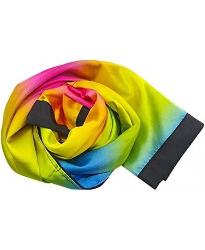 Magical Color Changing Scarf Magic Props Magic Tricks Black to Rainbow Magic Stripe Scarves for Professional Magician Kids Fu...