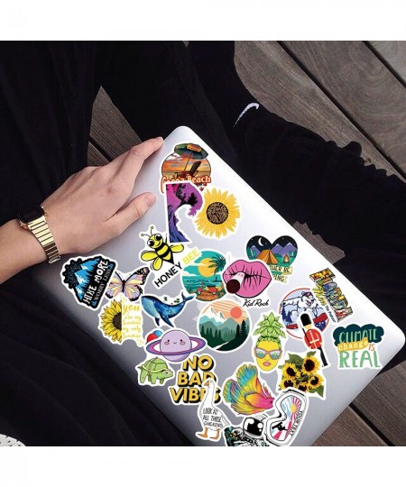 Fashion VSCO Aesthetic Stickers 100 Pieces Cute Colorful Kawaii Waterproof Sticker Pack for Laptop Water Bottle Outdoor Party...