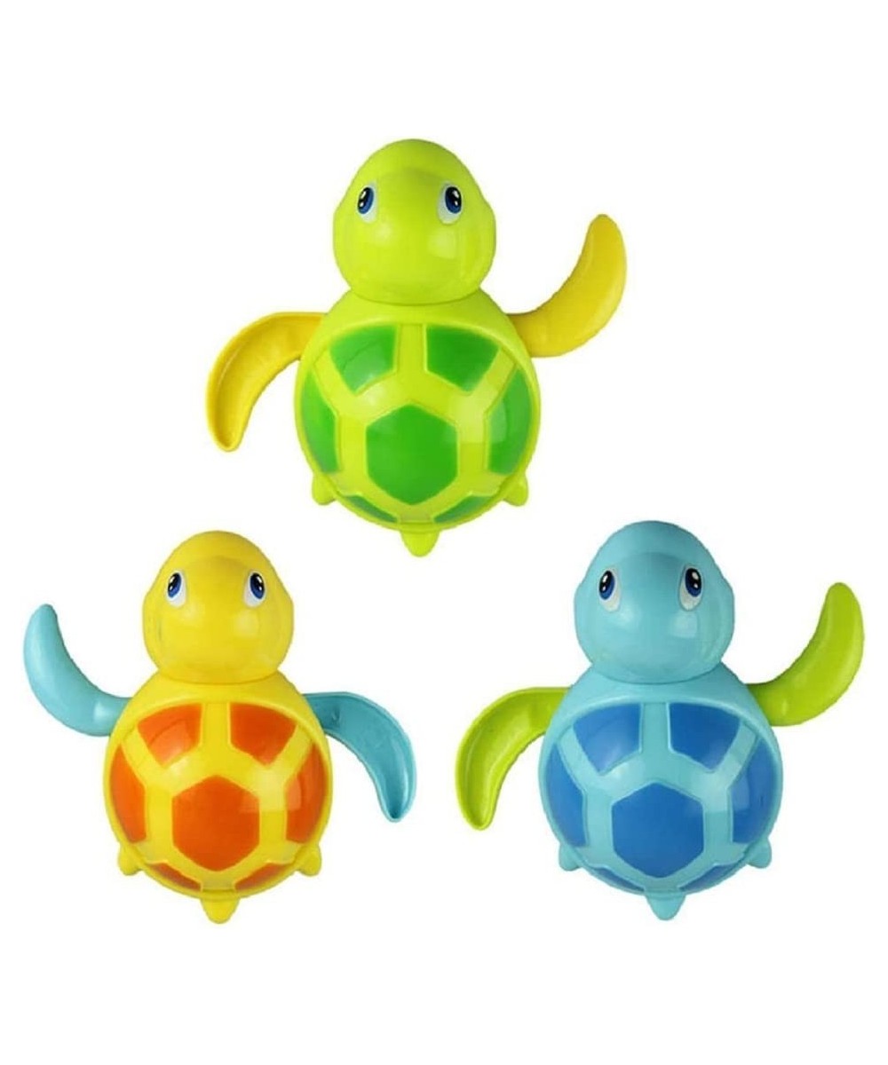 3pcs Bath Swimming Turtle Toy for Baby Toddler Wind Up Chain Bathing Water Toy Swimming Bathtub Pool Cute Swimming Turtle Toy...