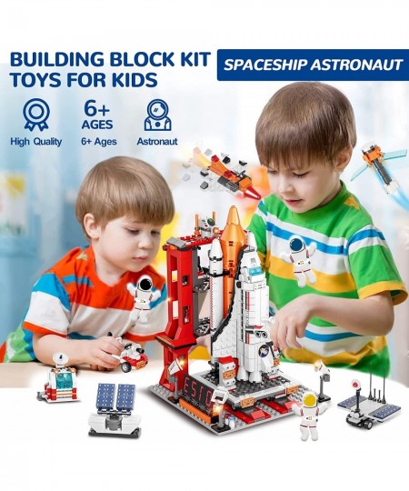 Space Exploration Shuttle Toys City Aerospace Building Sets Toys for 6 7 8 9 10 11 12 Years Old Boys Kids STEM Spaceship Rock...