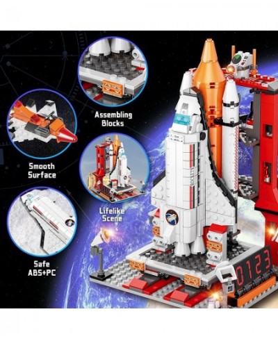 Space Exploration Shuttle Toys City Aerospace Building Sets Toys for 6 7 8 9 10 11 12 Years Old Boys Kids STEM Spaceship Rock...