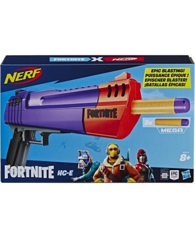 Fortnite HC-E Mega Dart Blaster – Includes 3 Official Mega Fortnite Darts – for Youth Teens Adults $29.99 - Toy Foam Blasters...