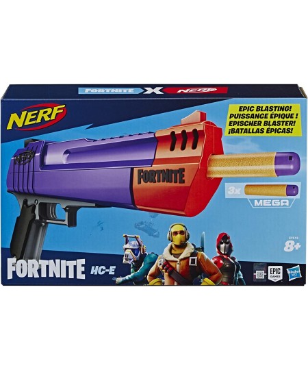 Fortnite HC-E Mega Dart Blaster – Includes 3 Official Mega Fortnite Darts – for Youth Teens Adults $29.99 - Toy Foam Blasters...