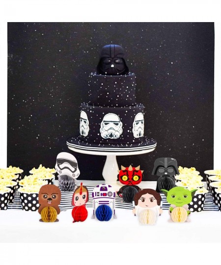 8Pcs Space Wars Honeycomb Centerpieces Planet War Party Table Decorations Universe Birthday Party Supplies Video Games Themed...