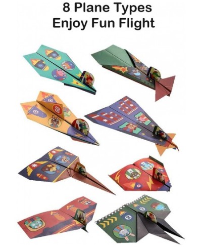 36pcs Origami Paper Airplanes Kit with Pilot Stickers Easter Gifts for Boys Outdoor Toys for Kids Ages 4-6-8-12 Art and Craft...